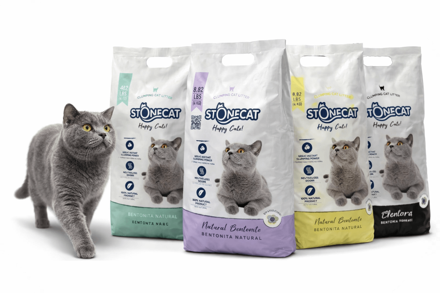 Packaging de arena para gatos Stonecat
